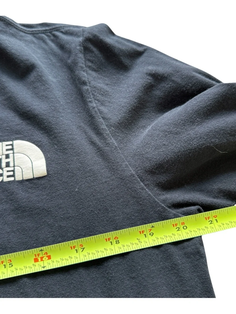 The North Face Black Logo Sleeve Graphic Long Sleeve Cotton Shirt M Activewear